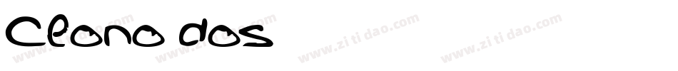 Clono dos字体转换